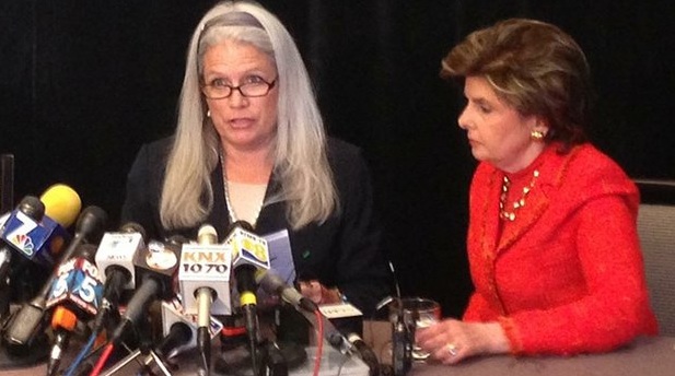 Irene McCormack Jackson and attorney Gloria Allred