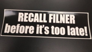 Recall sticker