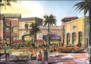 Rendering of The Outlets at the Border
