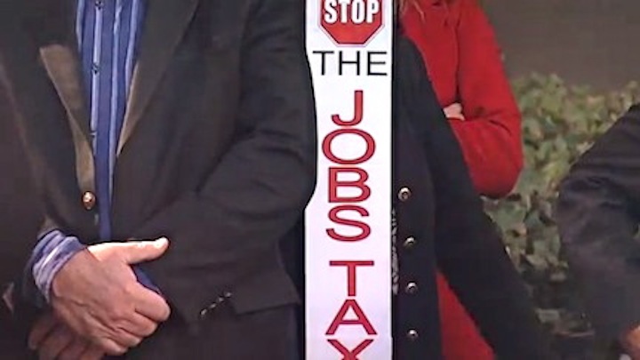 Jobs Tax Protesters
