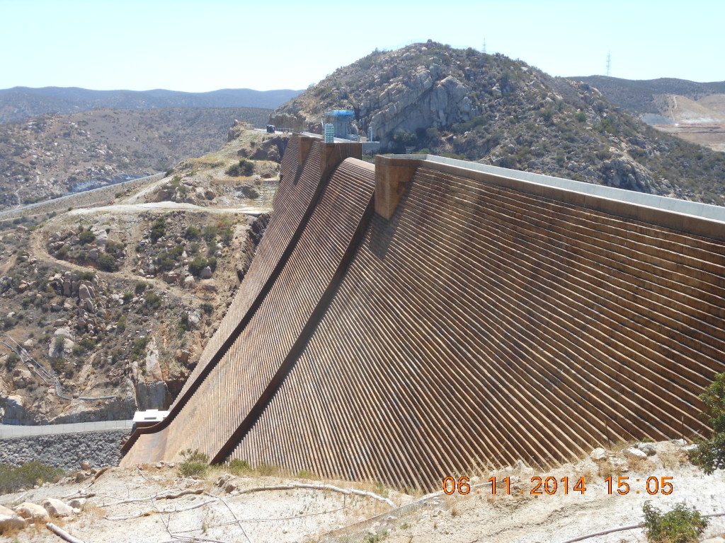 San Vicente Dam following major dam raise.
