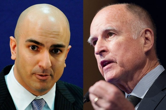 Neel Kashkari and Gov. Jerry Brown