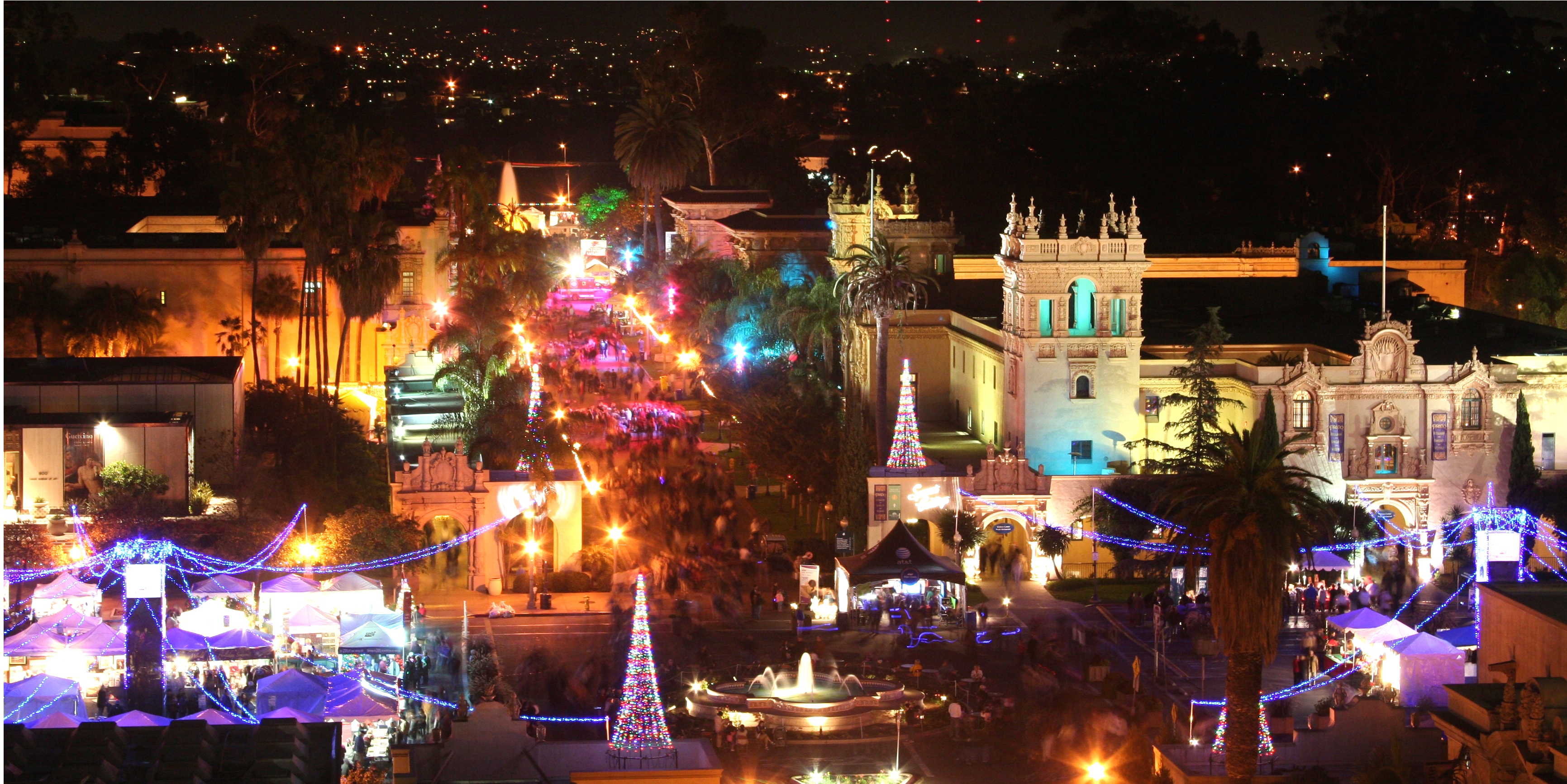 Balboa Park all lighted up