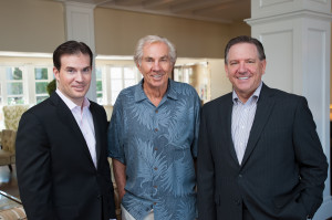 L’Auberge Del Mar history makers: Shaun Beucler, James Watkins and Mike Slosser.