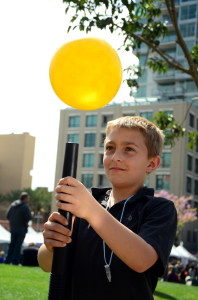 Experiment with a balloon