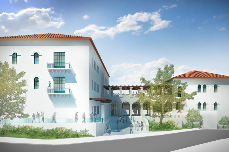 Rendering of science and engineering building