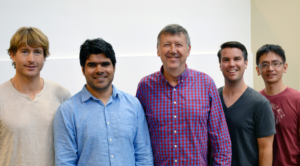 Authors of the new paper included, from left, James Voss, Raiees Andrabi, Dennis Burton, Bryan Briney and Chi-Hui Liang.  