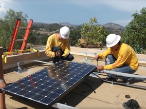 Sullivan Solar Power installers working