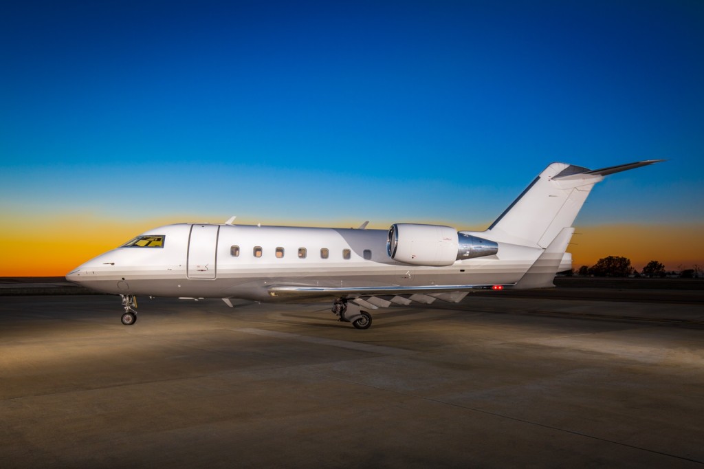 The Bombardier Challenger 601-3R executive aircraft 