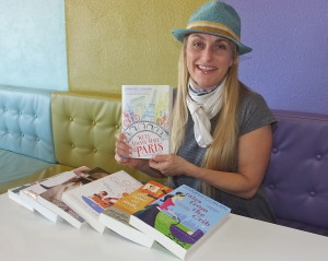 Jennifer Coburn with her popular book.