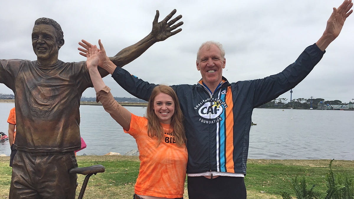 Bill Walton and Alison Brown