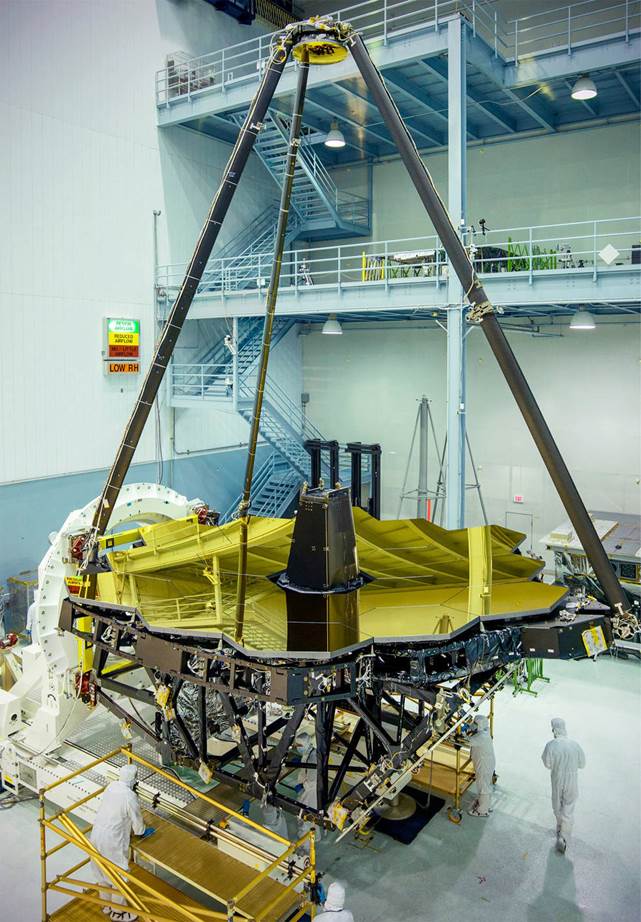 The spacecraft, or bus, of NASA’s James Webb Space Telescope is designed and developed at Northrop Grumman. (Courtesy Northrop Grumman)