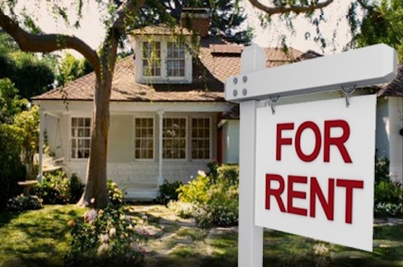 A For Rent Sign