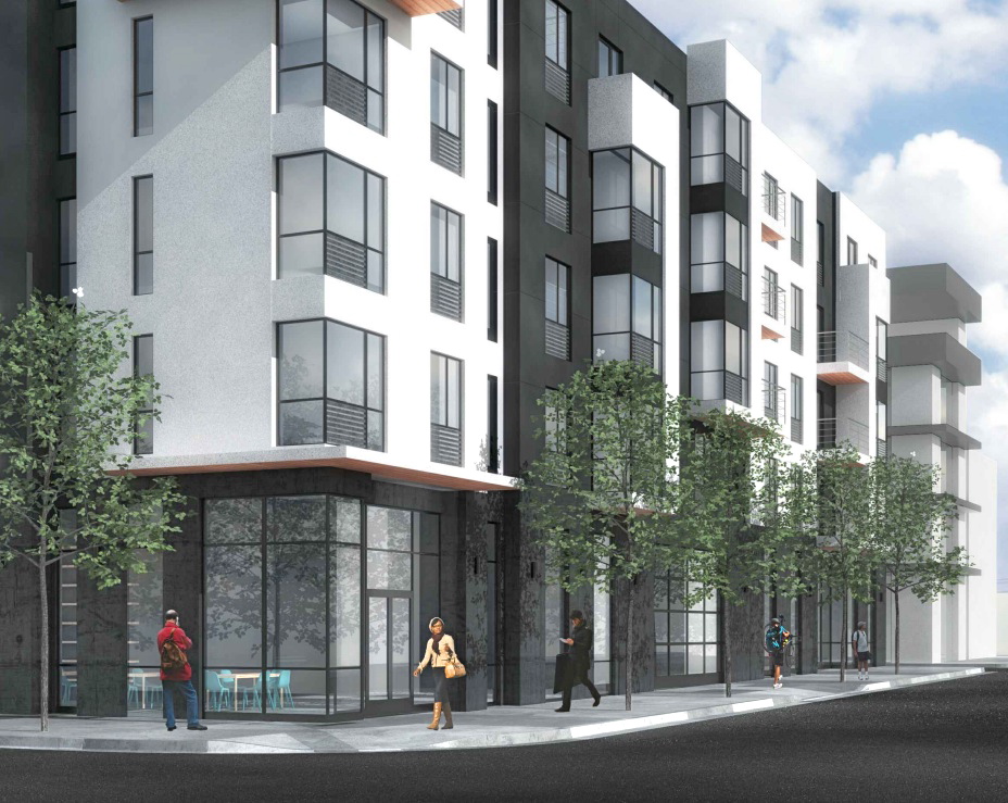 Rendering of Trestle Development LLC's Nook East Village project.