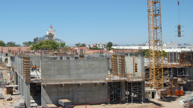 Construction of the Engineering and Interdisciplinary Sciences Complex which will open in January 2018. (Courtesy SDSU)