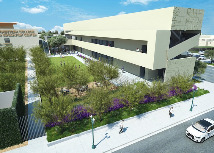 Rendering of the new building in Southwestern College's Higher Education Center.