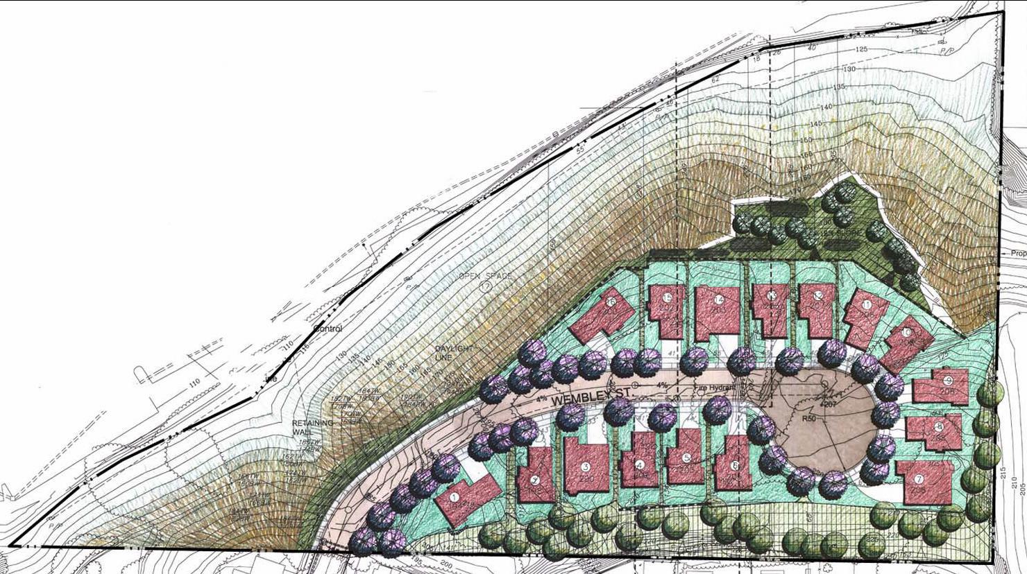 Site plan for the Allied Gardens home project.