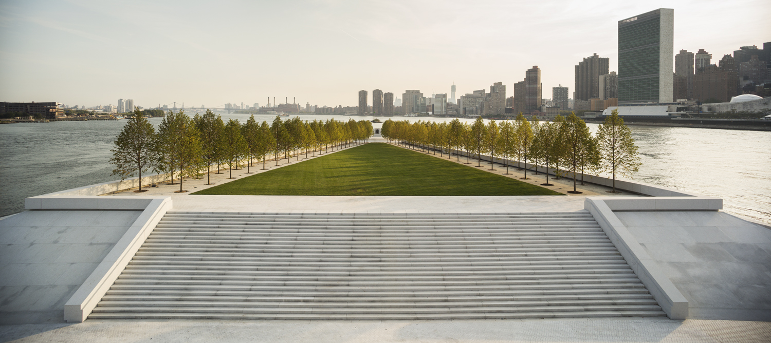 Freedoms Park, New York, a memorial to President Franklin D. Roosevelt. (Credit: San Diego Museum of Art) 