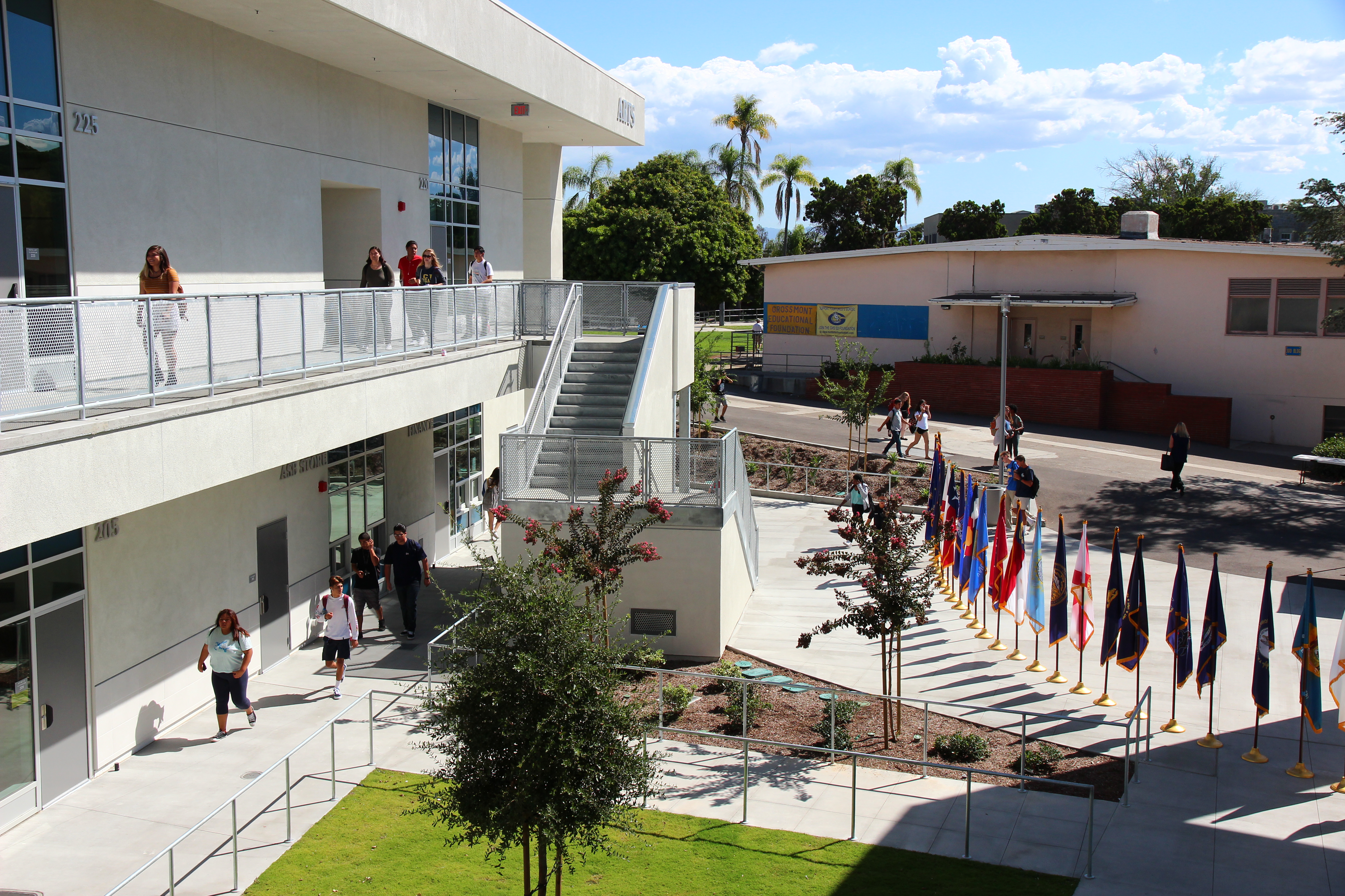 One of the new buildings at Grossmont High School.