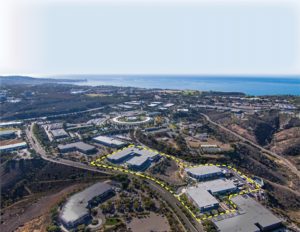 Aerial view of the campus.