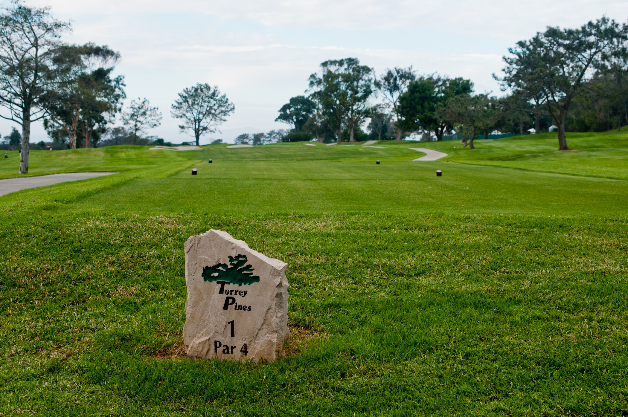 1st hole of the North Course at Torrey Pines Golf Course. (Photo by David Mulvaney, PacificPhotoDesign.com)