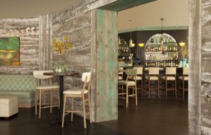 Spacious bar