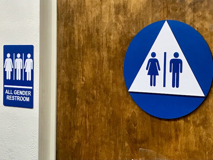 Gender-Neutral restroom sign