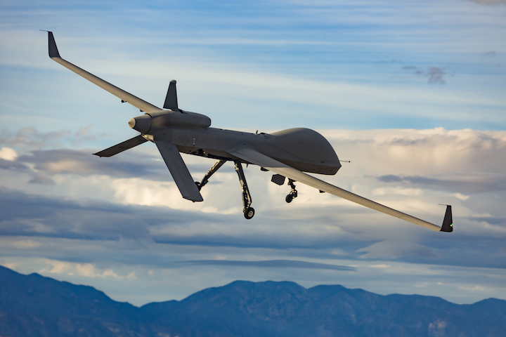 General Atomics’ MQ-1C Gray Eagle ER drone. (Courtesy of General Atomics)