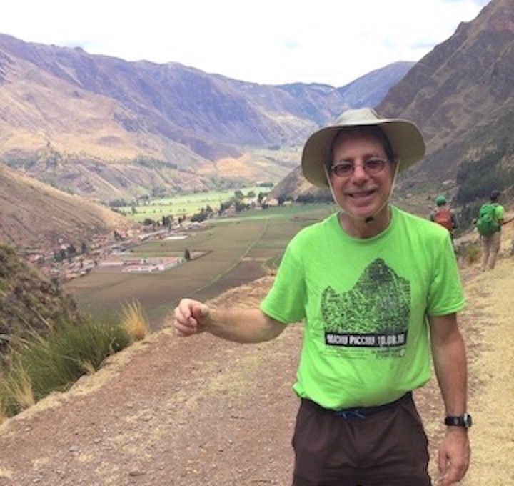 North Park resident Michael Abrams on the Machu Picchu trek.