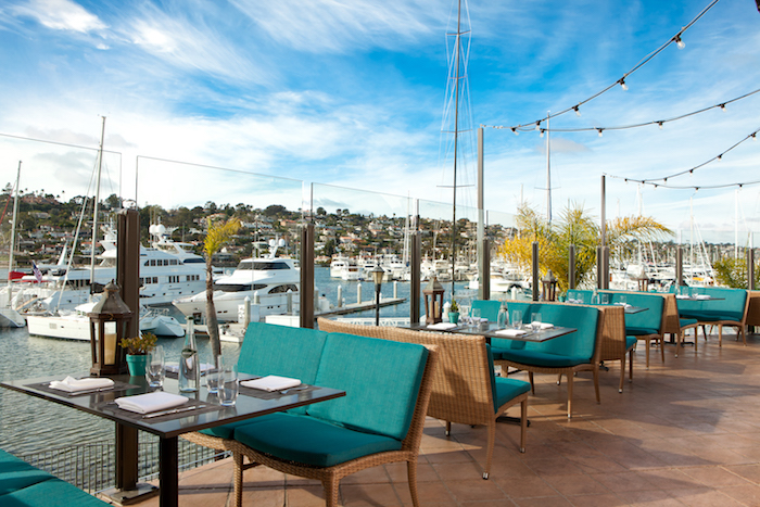 Restaurant terrace.