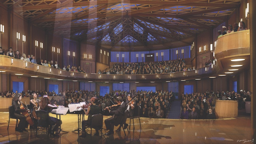 Concert Hall rendering. (Images courtesy of Epstein Joslin Architects)