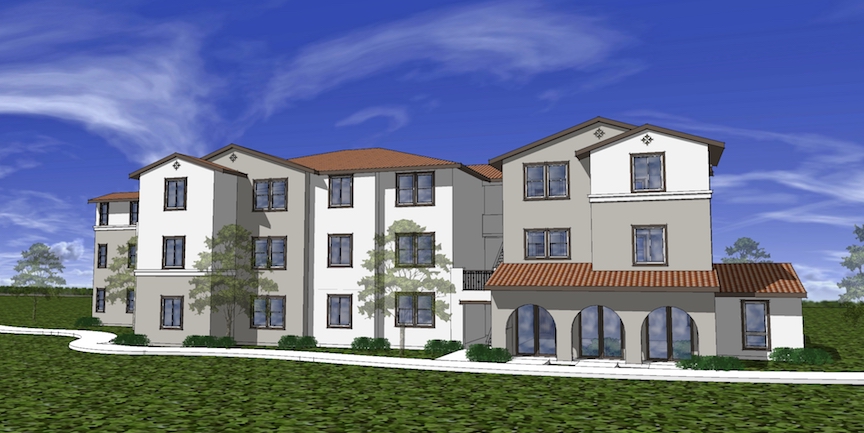 Rendering of Oceanside rental housing project.