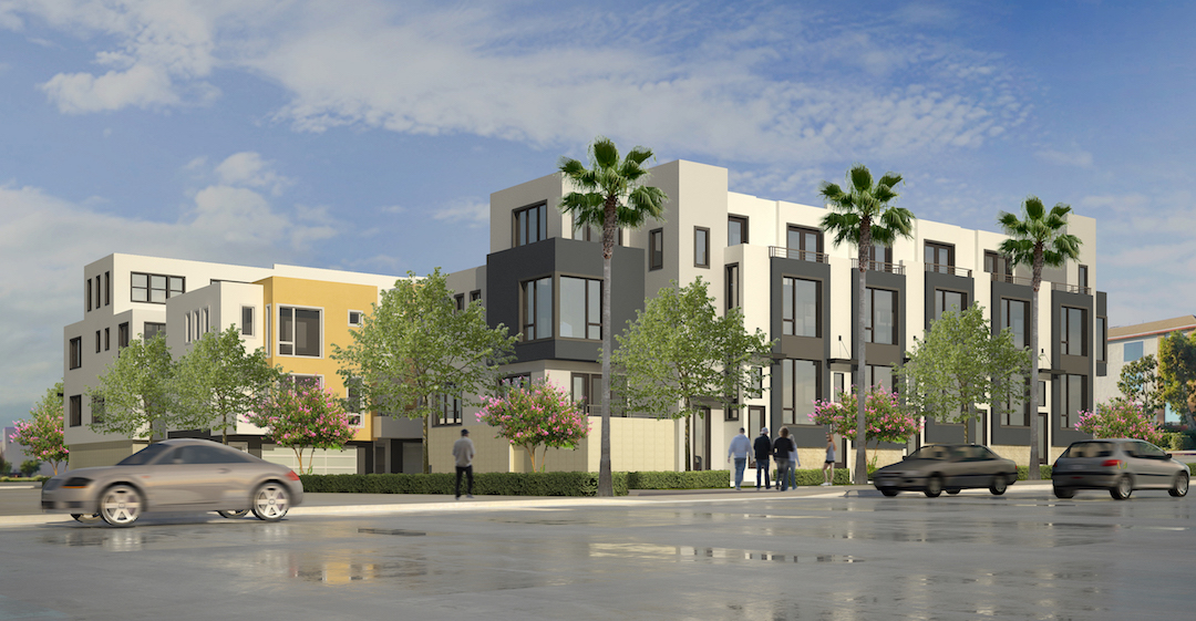 Rendering of CityMark Development’s XPO townhomes. (Credit: The Mckinley Associates)