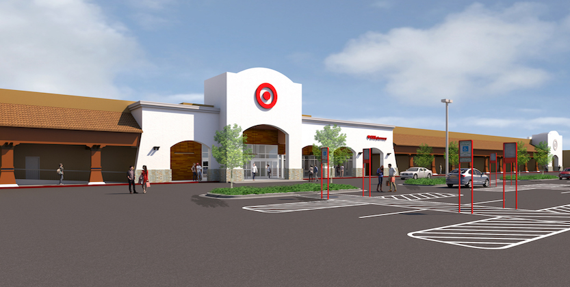 Rendering of the single-level Oceanside East Target store.