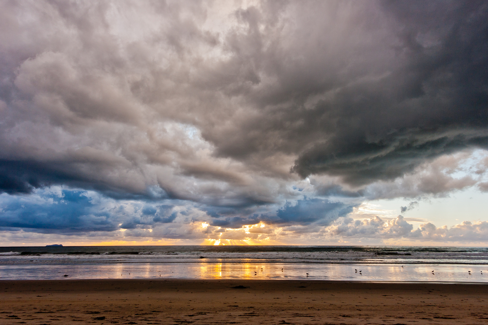 Storm clouds and sunset at Silver Strand State Beach in Coronado. (Shutterstock.com)