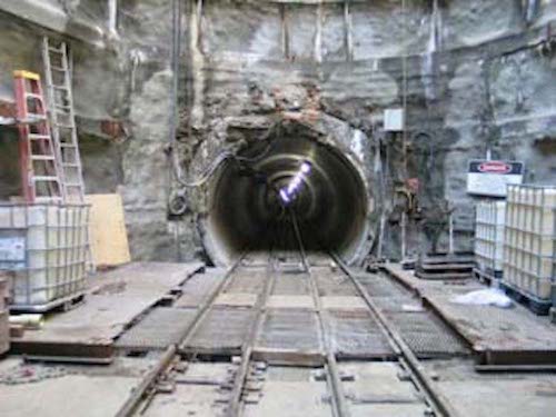 San Vicente Pipeline Project. The 11-mile-long pipeline was built in a tunnel that was excavated by three tunnel boring machines. Tunneling rather than cut-and-cover trenching meant fewer impacts to land surfaces and the surrounding communities. 