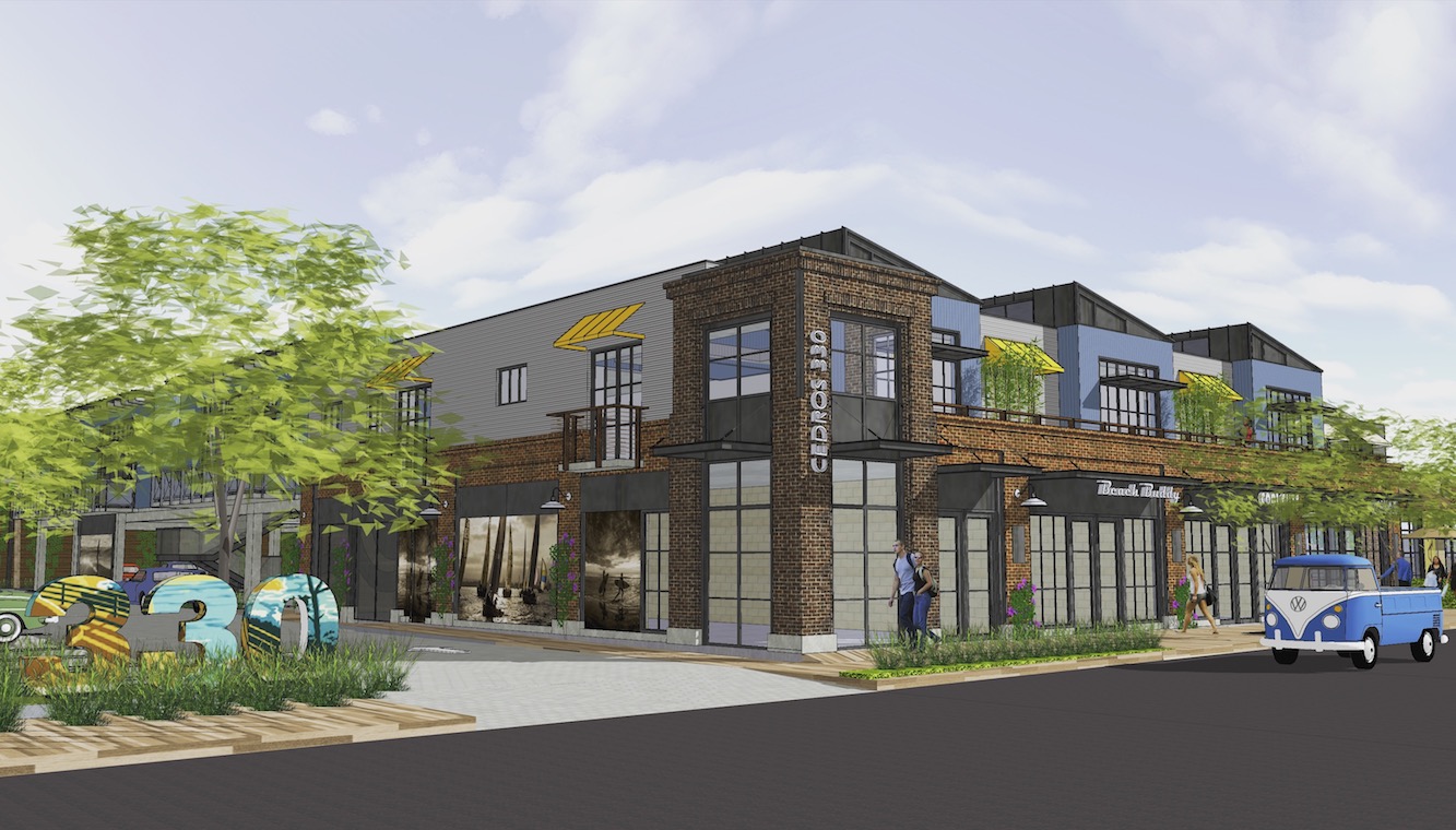 Rendering of RAF Pacifica Group’s mixed-use project in Solana Beach.