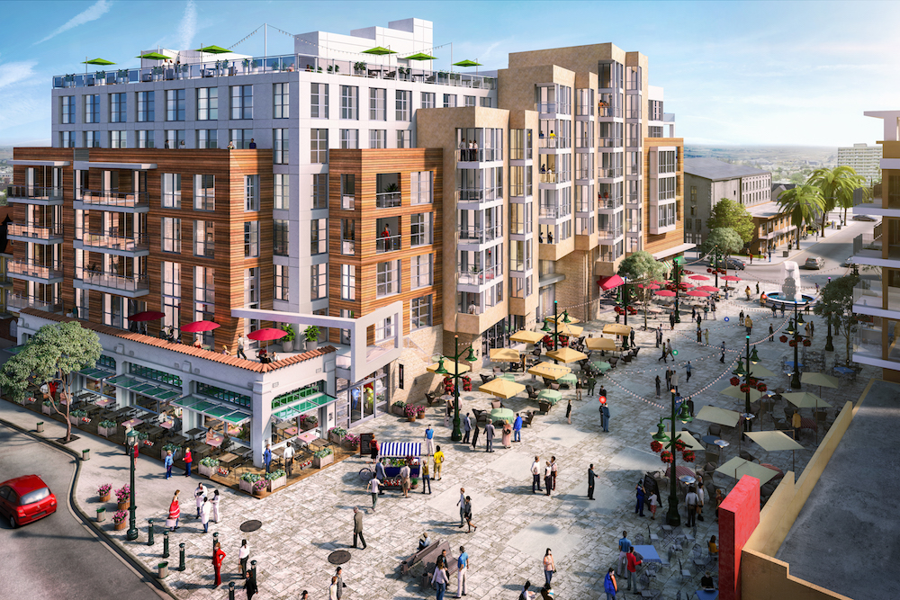 Rendering of H.G. Fenton’s Piazza della Famiglia planned for Little Italy.