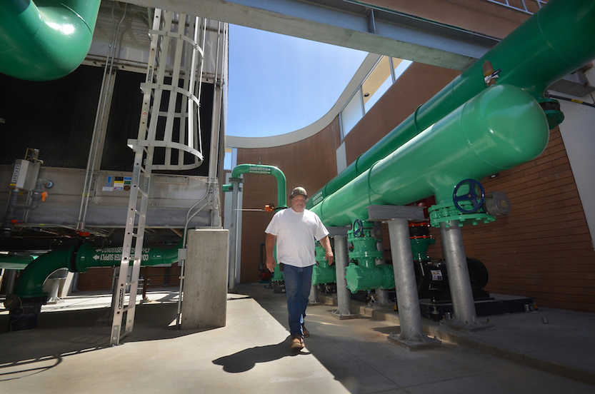 Inside the chiller plant