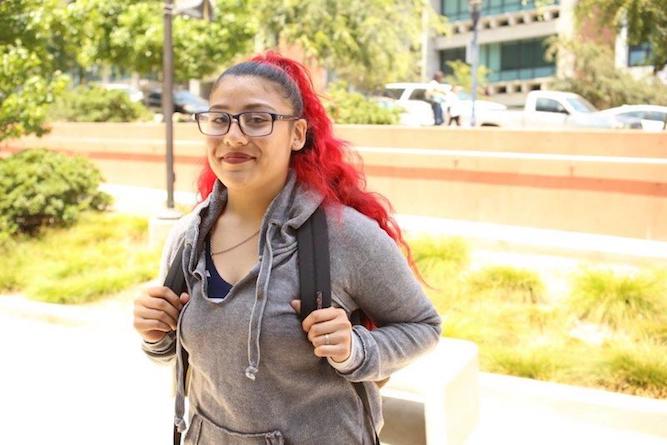 Alicia Osuna is on her way to earning an associate degree in biology — with an eye on transferring to San Diego State University. She hopes one day to become a veterinarian.