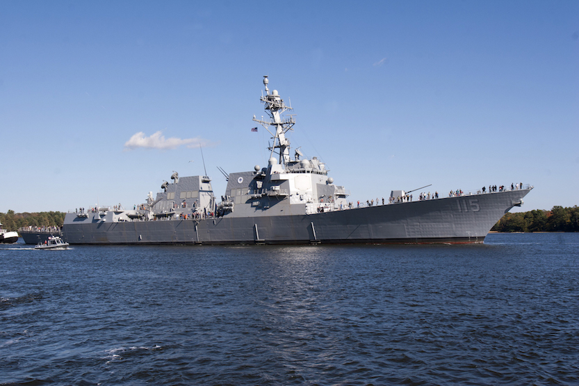 The USS Rafael Peralta will make its home in San Diego. (U.S. Navy Photo)