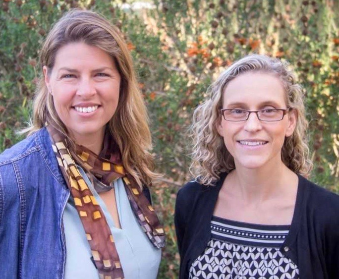 TSRI Professor Erica Ollman Saphire, left, and Staff Scientist Kathryn Hastie.