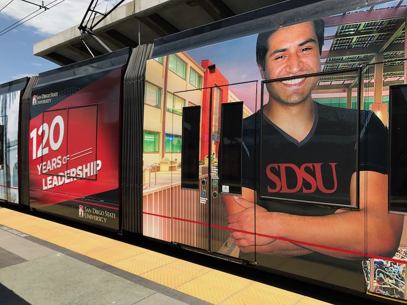 SDSU-Themed Trolley