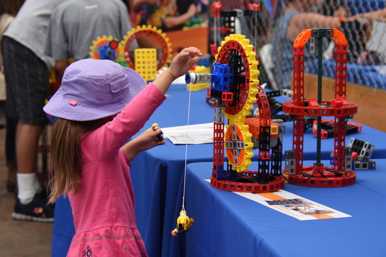 A small visitor to the 2016 Maker Faire.