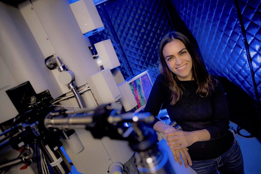 Biophysicist Elizabeth Villa: ‘This university has a lot of really good, strong women scientists. And the senior women and men here are very good at mentoring and supporting each other.’ (Photos by Erik Jepsen/UC San Diego Publications)