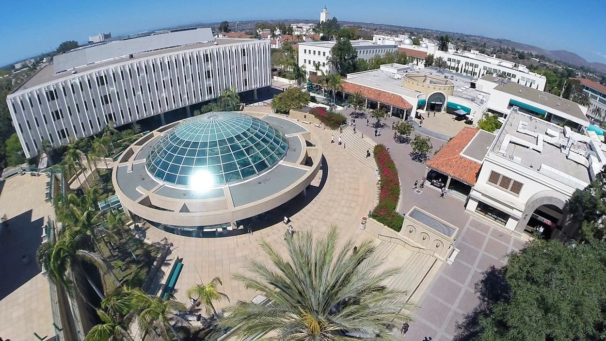 Aerial view of a portion of the SDSU campus (Photo courtesy of SDSU)