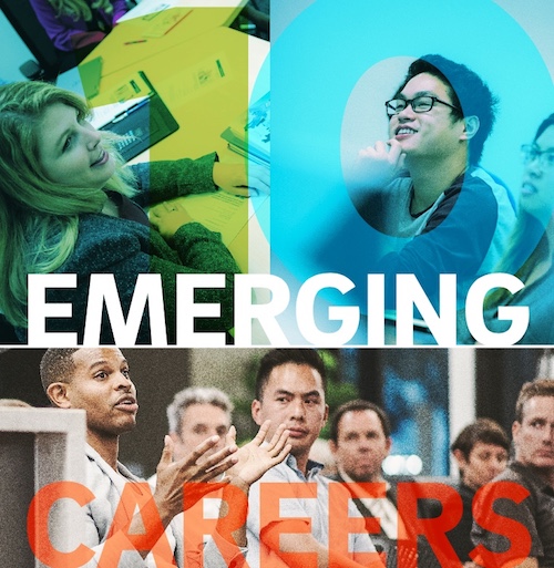 Photo montage from the UC San Diego Extension report ‘Emerging Careers for 2017’.