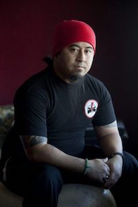 Michael Catura, 33, a battery pack line worker at Tesla. (Photo by Penni Gladstone for CALmatters)