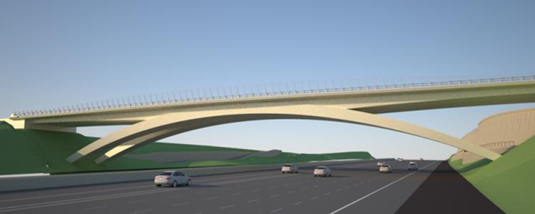Rendering of the Gilman Drive Bridge. (Courtesy of SANDAG)