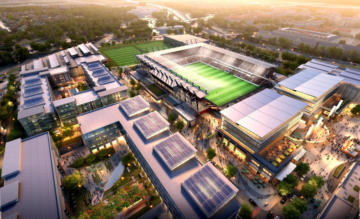 A rendering of SoccerCity San Diego (Rendering courtesy of FS Investors via Voice of San Diego)